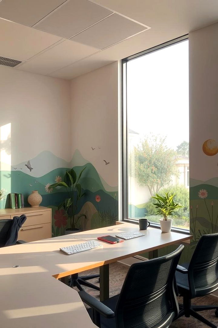 Promoting Health and Well Being - 22 Office Wall Murals