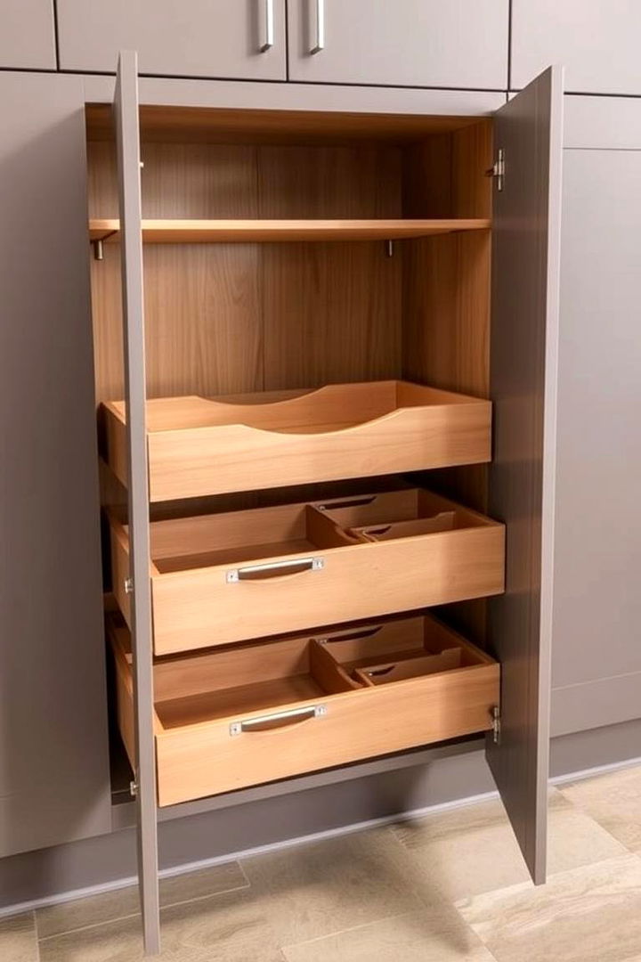 Pull Out Cabinet Organizers - 22 Pots and Pans Storage Ideas