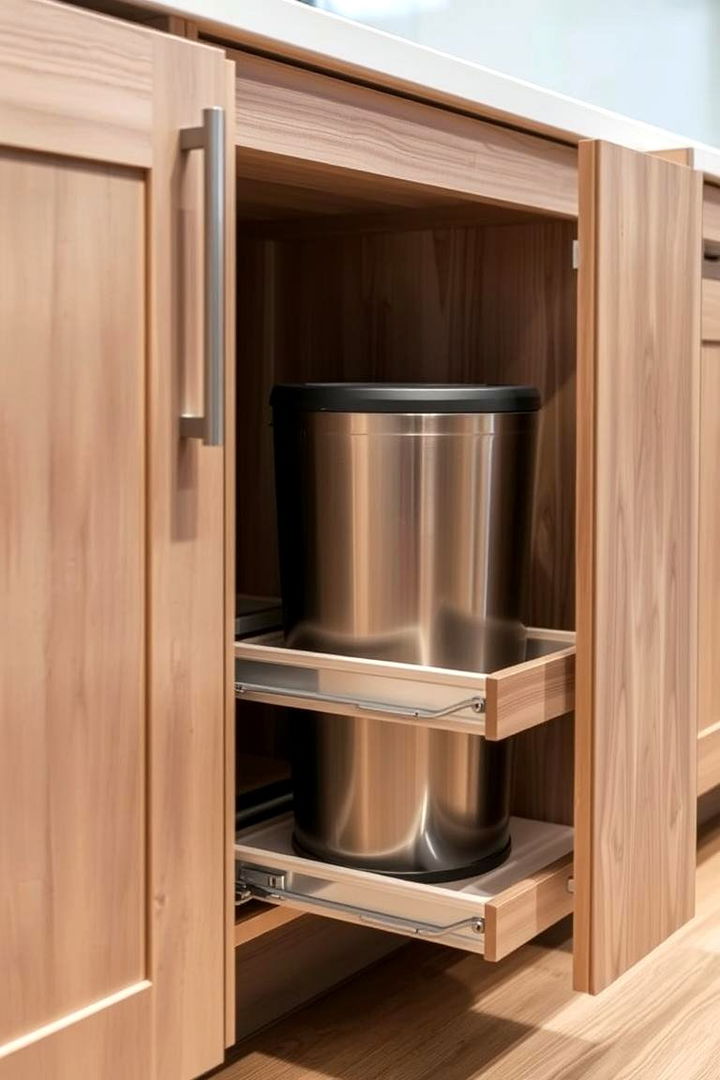 Pull Out Cabinet Systems - 22 Garbage Can Storage Ideas
