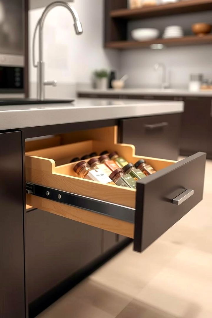 Pull Out Drawer Spice Rack Innovation - 22 Spice Rack Ideas