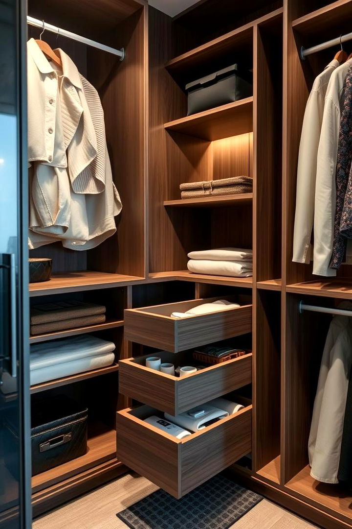 Pull out Drawers - 22 Small Closet Storage Ideas
