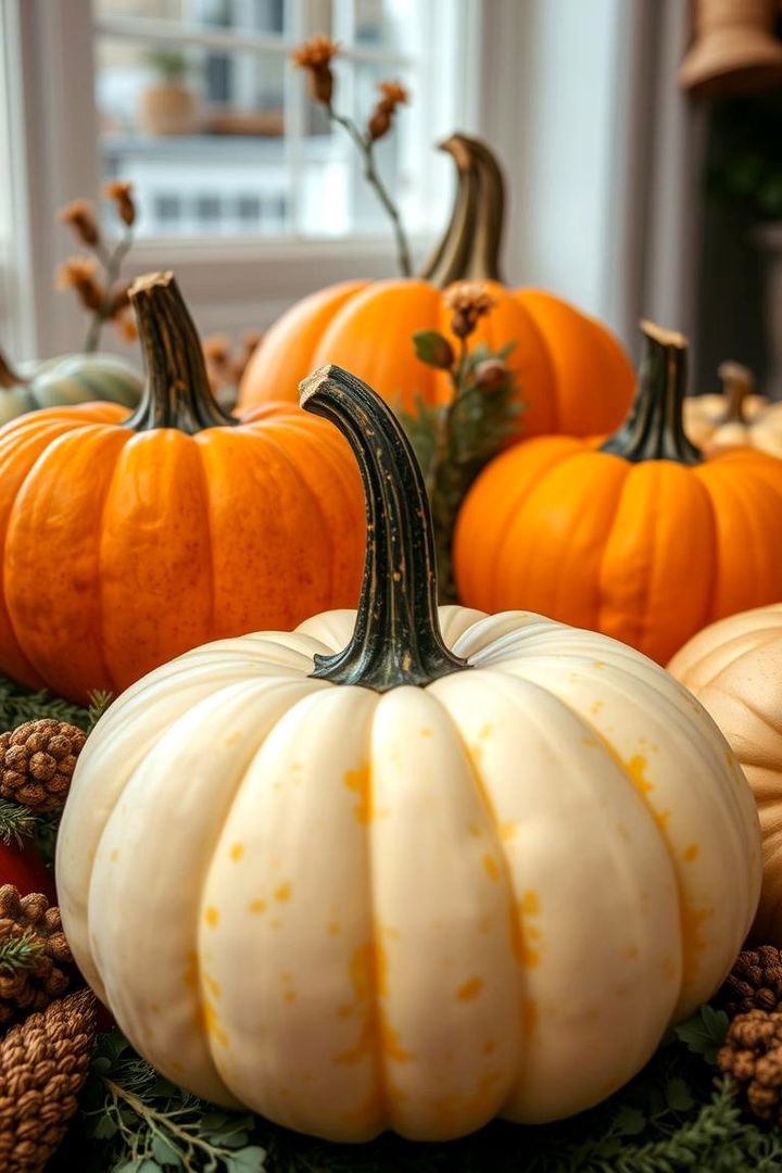 Pumpkin Arrangements - 22 Thanksgiving Decor Ideas