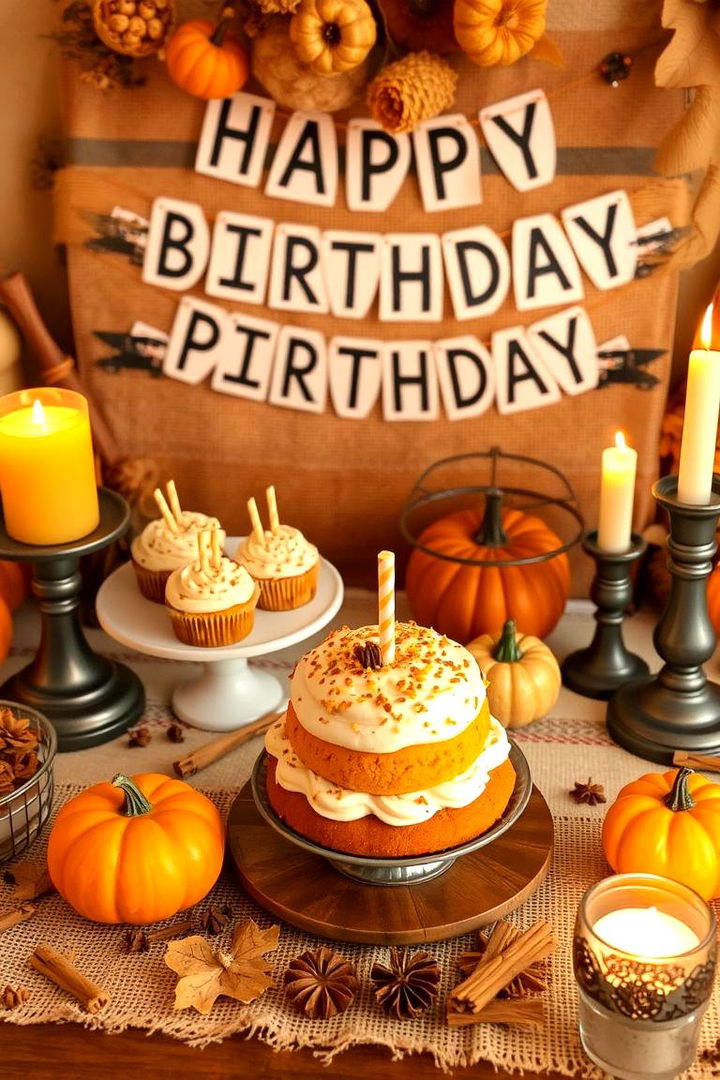 Pumpkin Spice Delight Celebration - 22 Fall Birthday Party Ideas