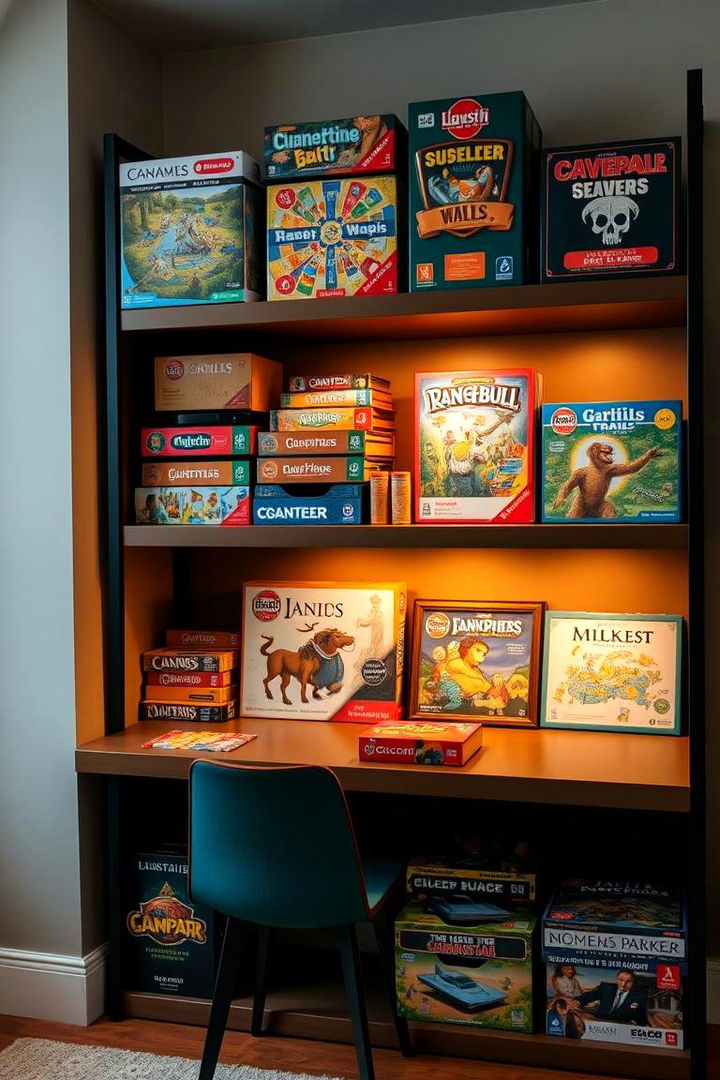 Puzzle and Game Station - 22 playroom ideas