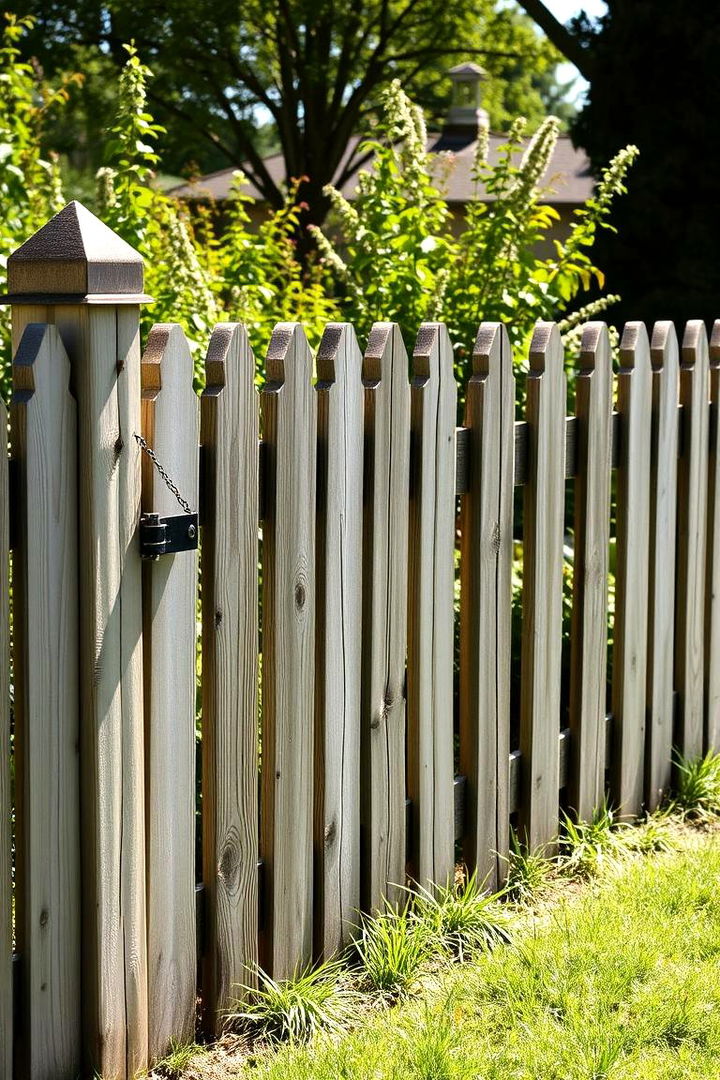Quaint Farmhouse Style Fence - 22 Small Garden Fence Ideas