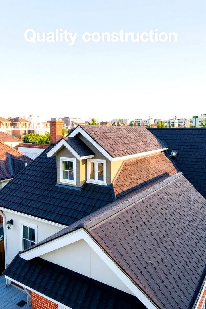 Quality Construction Techniques - 22 houses with black roofs