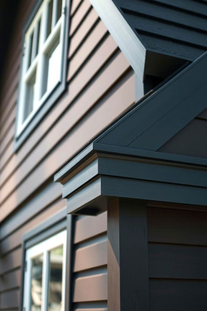 Quality Craftsmanship Showcase - 22 Dark Brown House With Black Trim
