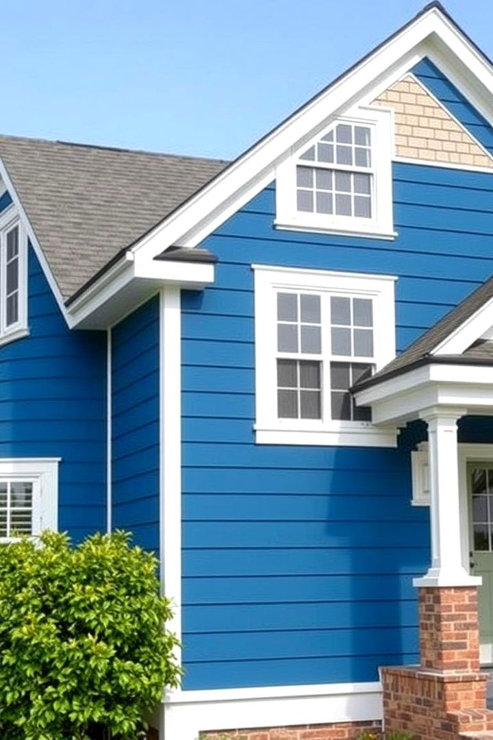 Quality Siding Materials - 22 Blue House Siding With White Trim