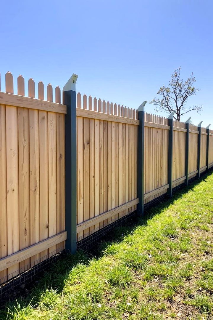 Quick and Efficient Installation - 22 Metal and Wood Fence