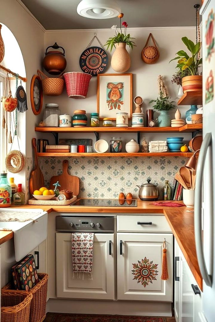 Quirky Bohemian Touches - 22 Kitchen Corner Ideas