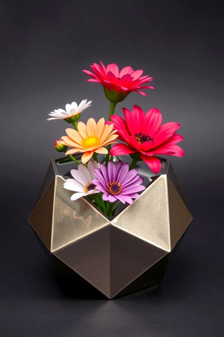 Quirky Geometric Vessels - 22 Floating Wedding Centerpiece Ideas