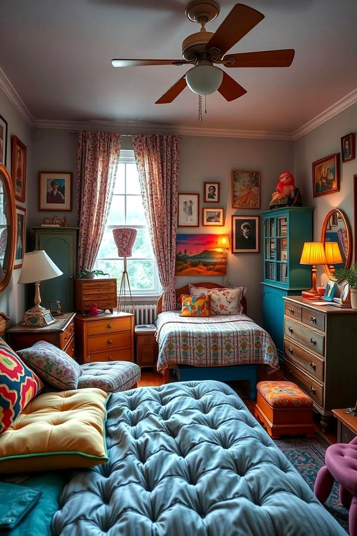 Quirky Mismatched Furnishings with Character - 22 Hipster Bedroom Ideas