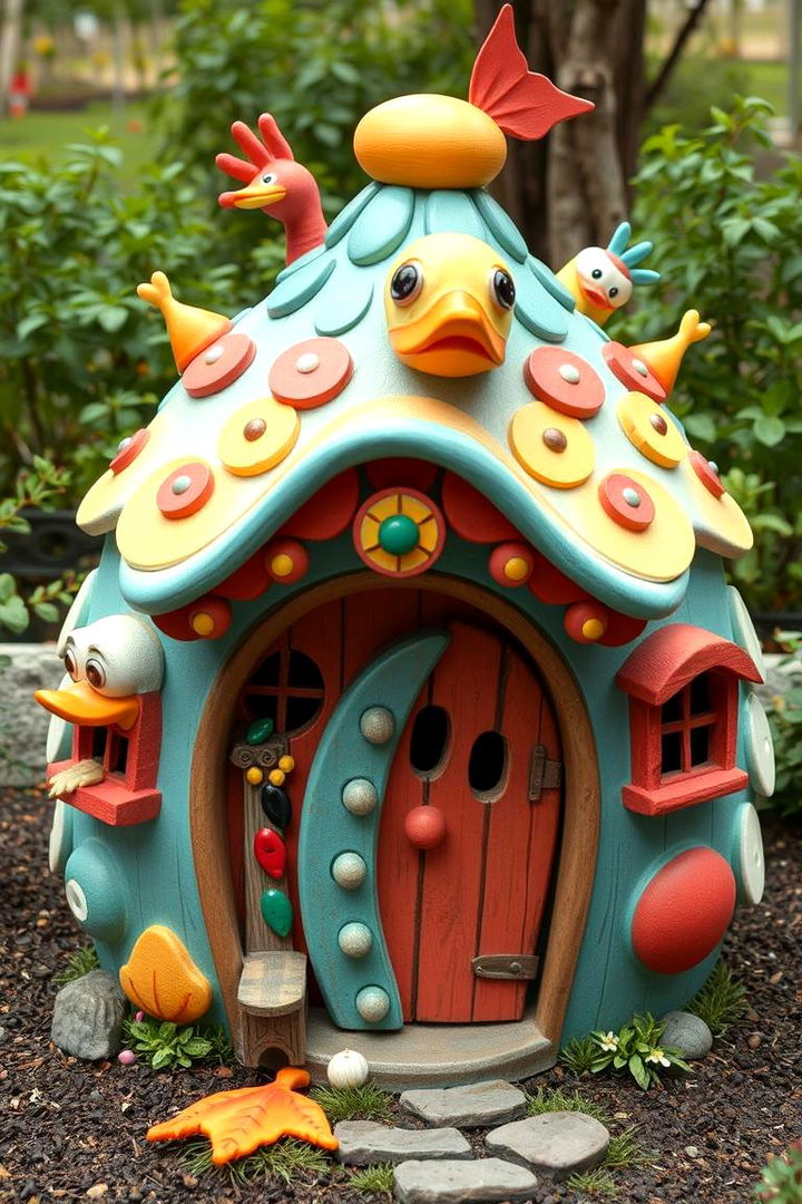 Quirky Themed Duck Abode - 22 Duck House Ideas