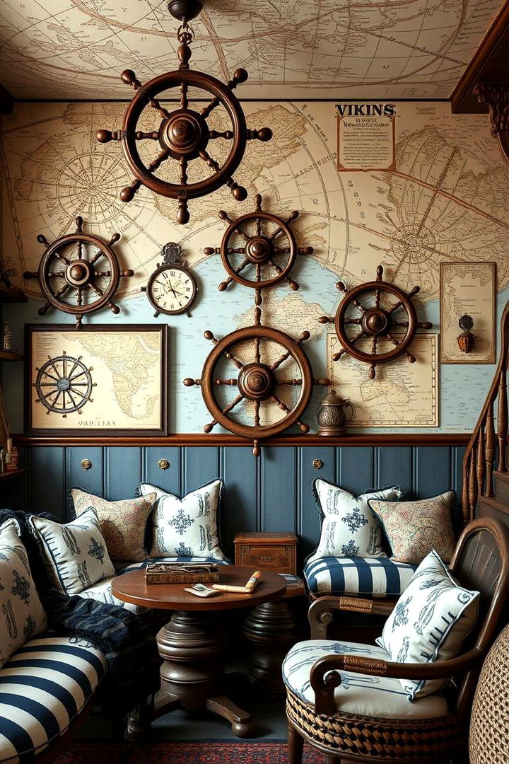 Quirky Viking Naval Motifs - 22 Viking Bedroom Ideas