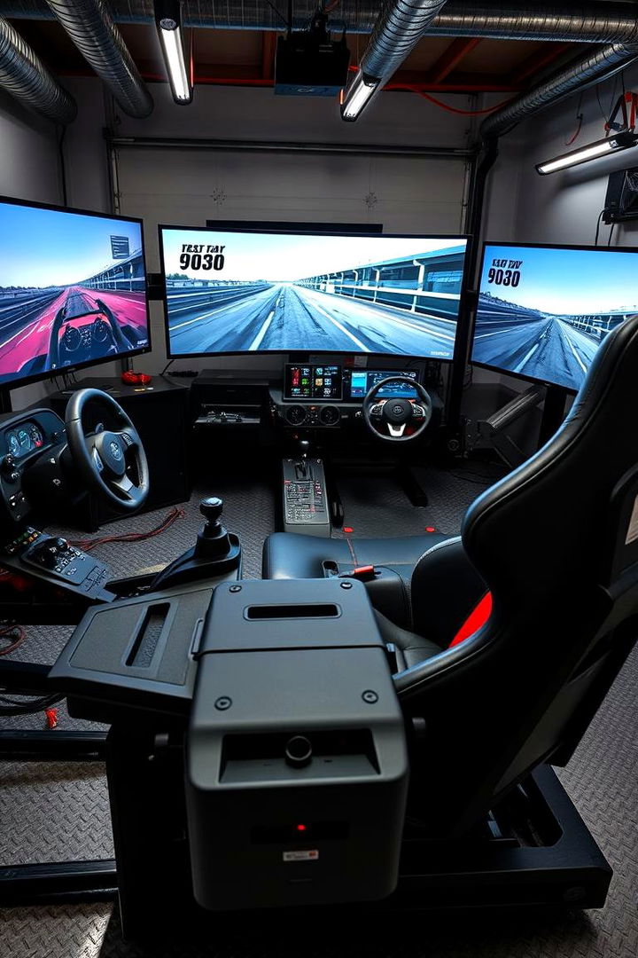 Racing Simulators Zone - 22 Garage Game Room Ideas
