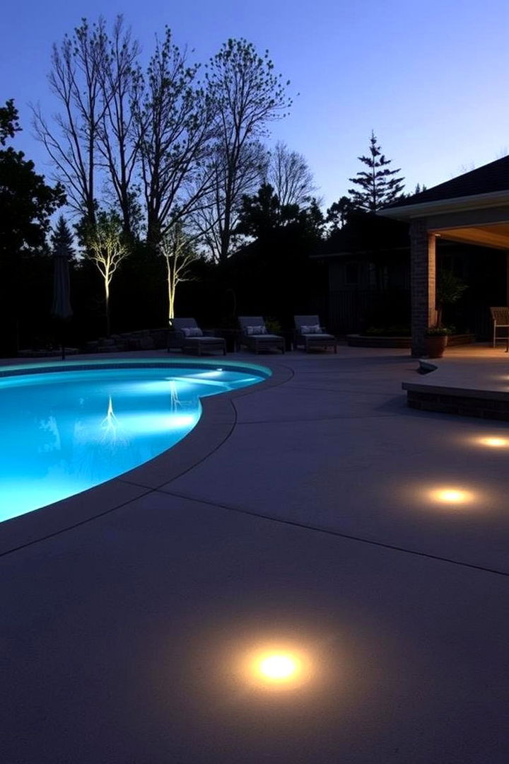 Radiant Heated Concrete Deck - 22 Concrete Pool Deck Ideas