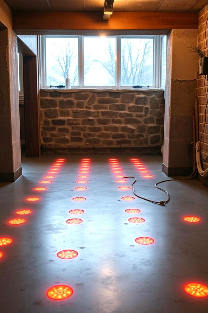 Radiant Heated Concrete Floors - 22 Concrete Basement Floor Ideas