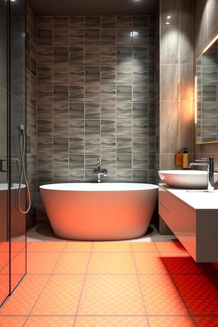 Radiant Heated Floor Luxury - 22 Large Bathroom Ideas