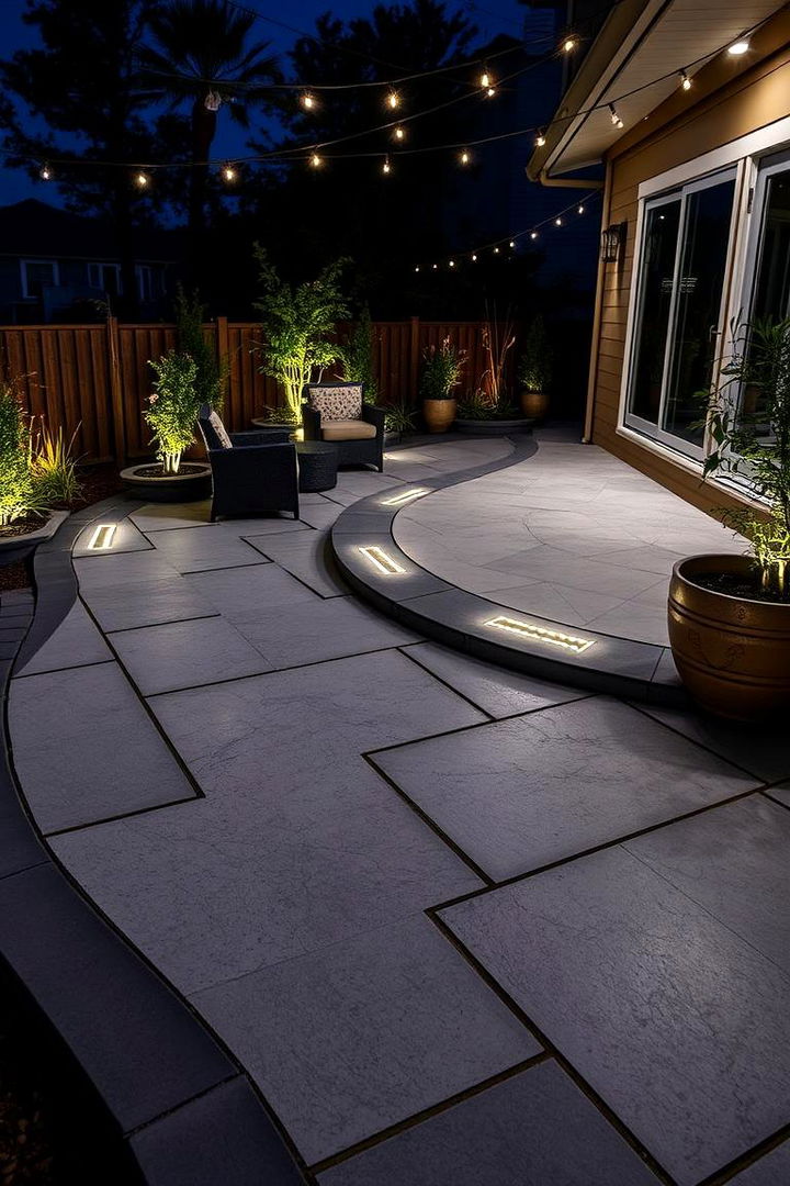 Radiant LED Embedded Flooring - 22 Patio Flooring Ideas