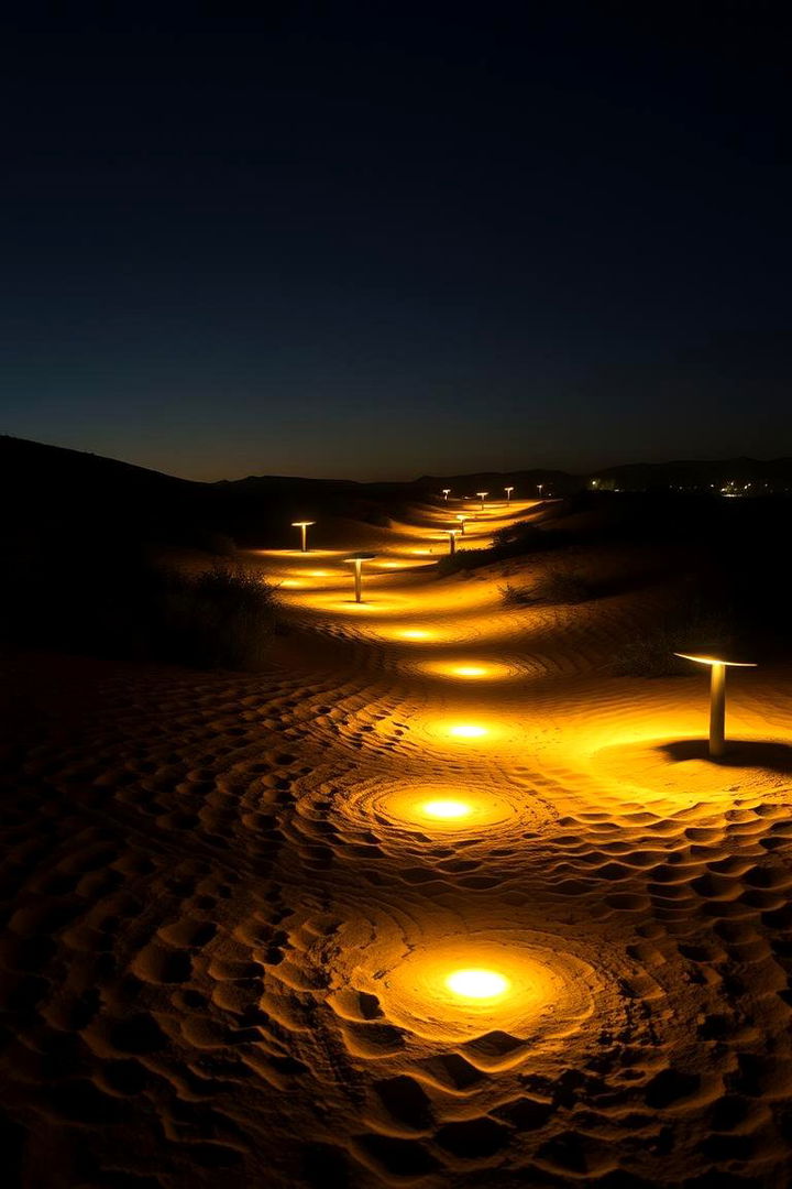 Radiant Solar Lighting Accents - 22 Desert Landscape Ideas