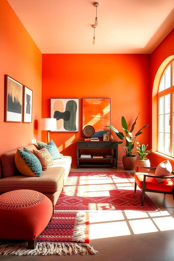 Radiant Terracotta Accents - 22 terracotta living room ideas