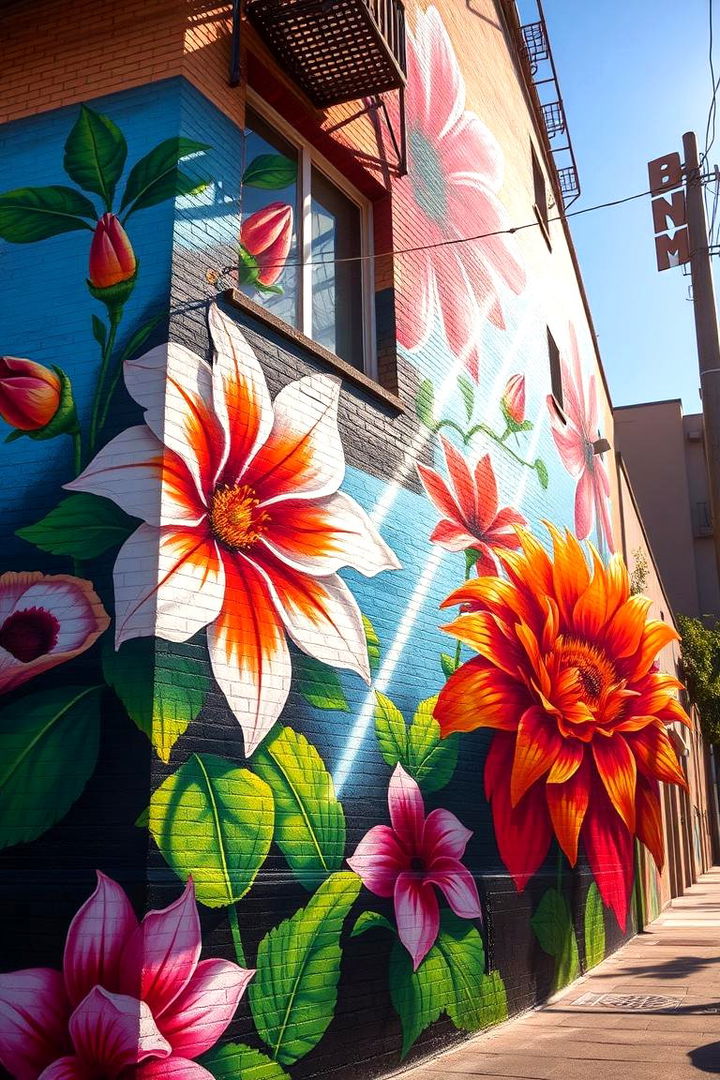Radiant Urban Flora - 22 Flower Murals on Buildings