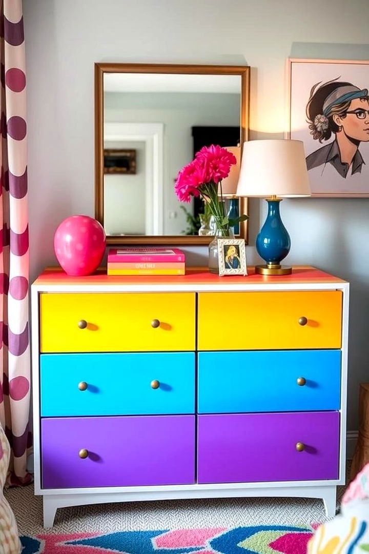 Rainbow Accent Furniture - 22 Rainbow Bedroom Ideas