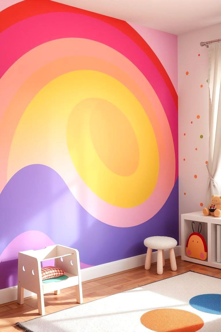 Rainbow Burst Designs - 22 Kids Room Paint Ideas