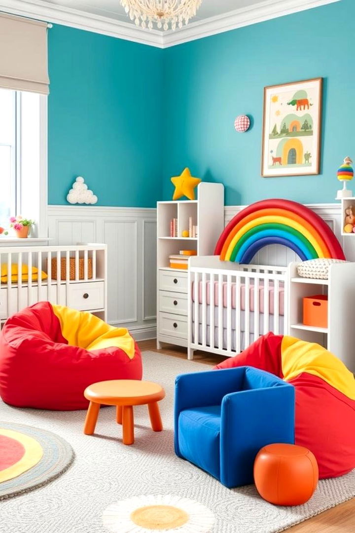Rainbow Inspired Furniture Accents - 22 Rainbow Nursery Ideas