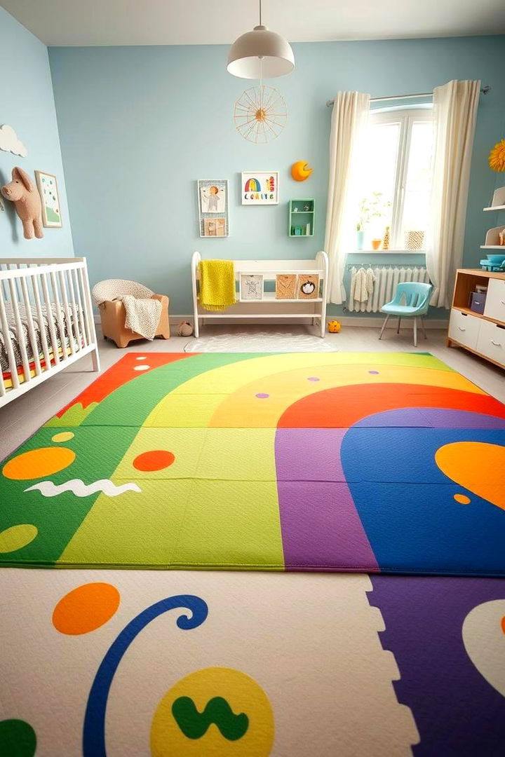 Rainbow Play Mats - 22 Rainbow Nursery Ideas