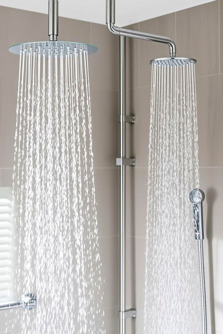 Rainfall and Handheld Combo - 22 Double Shower Ideas