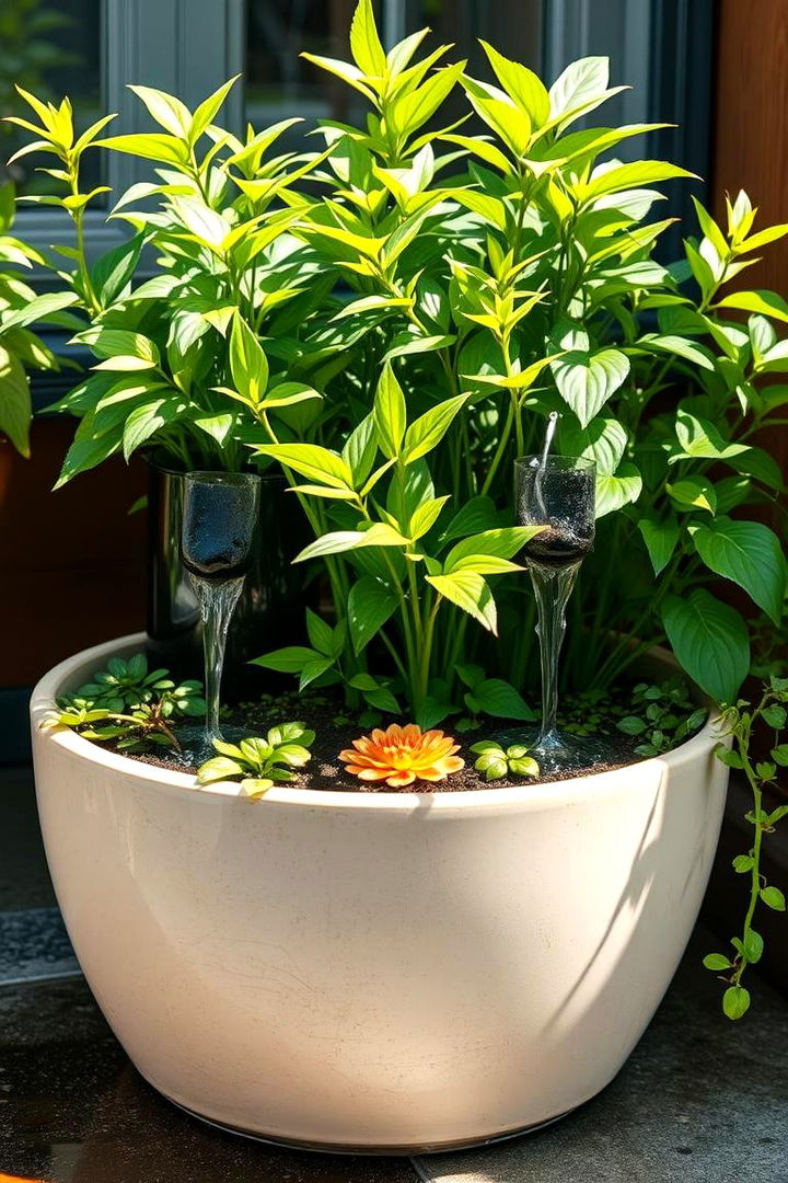 Rainwater Harmony Hub - 22 Container Garden Ideas