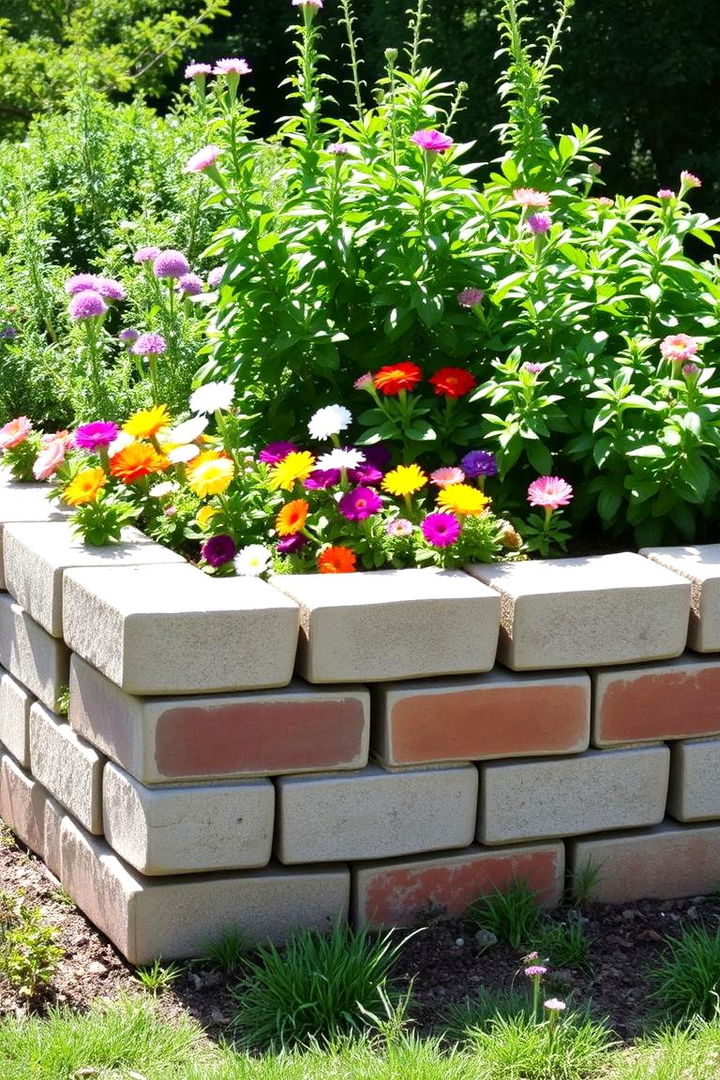 Raised Flower Bed - 22 Cinder Block Garden Ideas