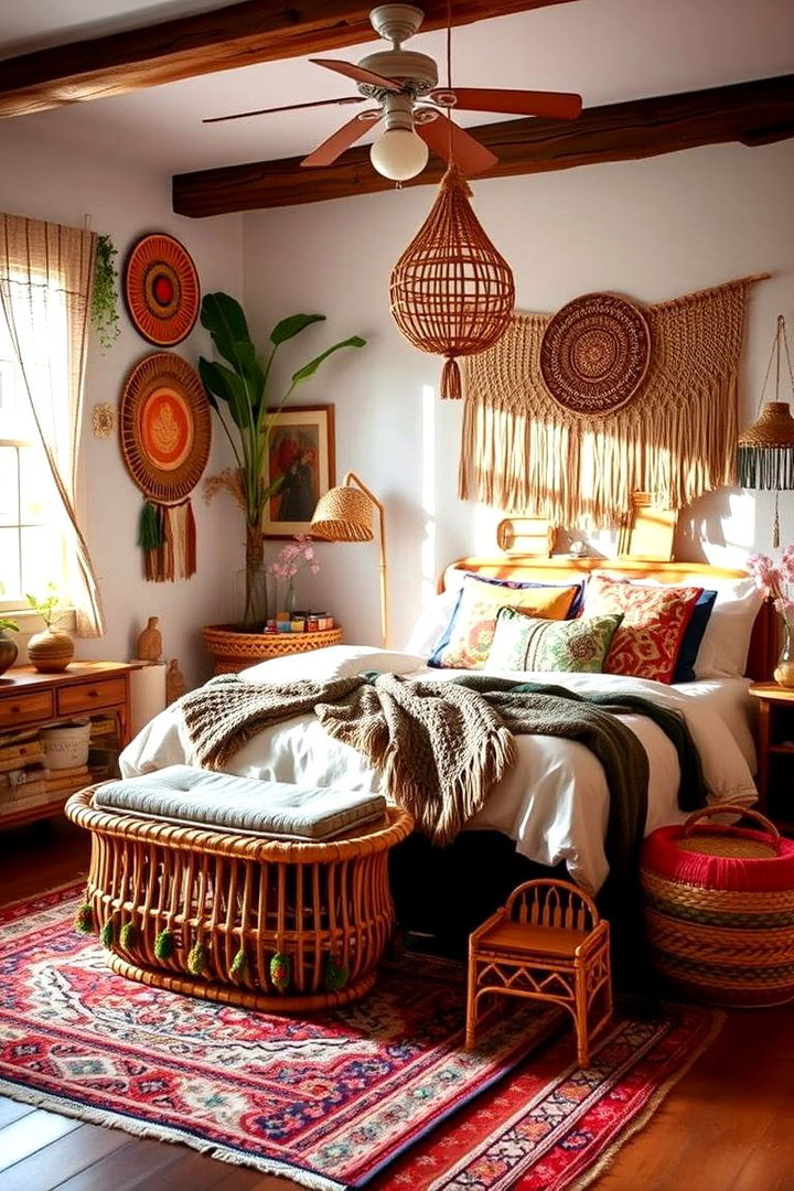 Rattan Bohemian Vibes - 22 rattan bedroom furniture ideas