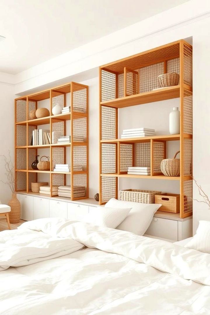 Rattan Shelving Units - 22 rattan bedroom furniture ideas