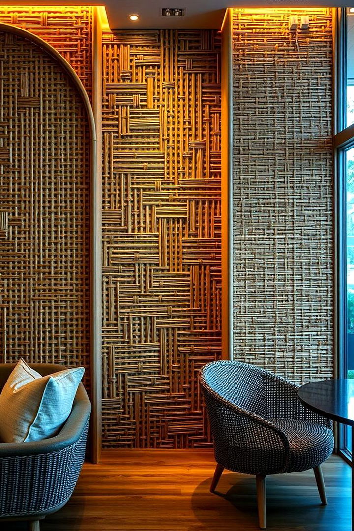 Rattan Wall Paneling - 22 rattan bedroom furniture ideas