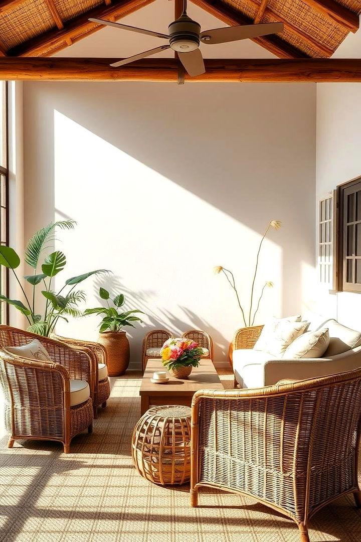 Rattan and Wicker Furnishings - 22 Bohemian Desert Decor Ideas