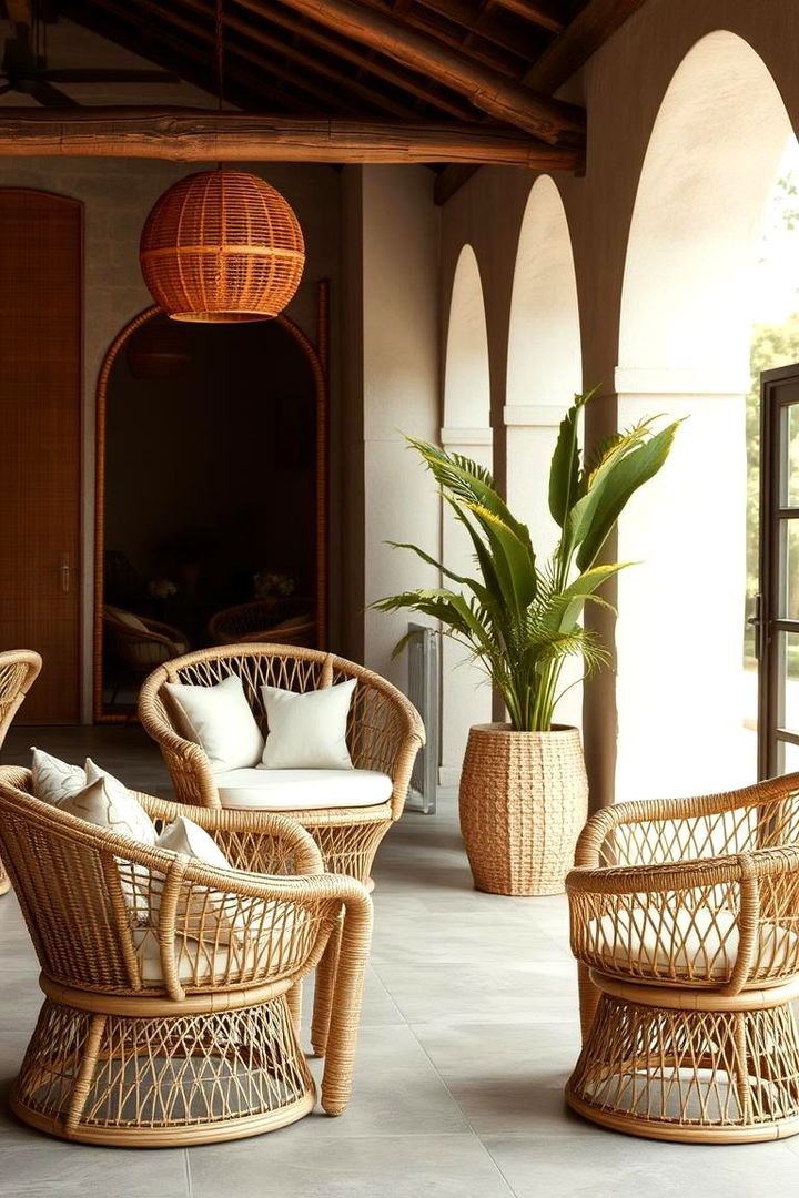 Rattan and Wicker Furniture - 22 Boho Cottage Style Decor Ideas