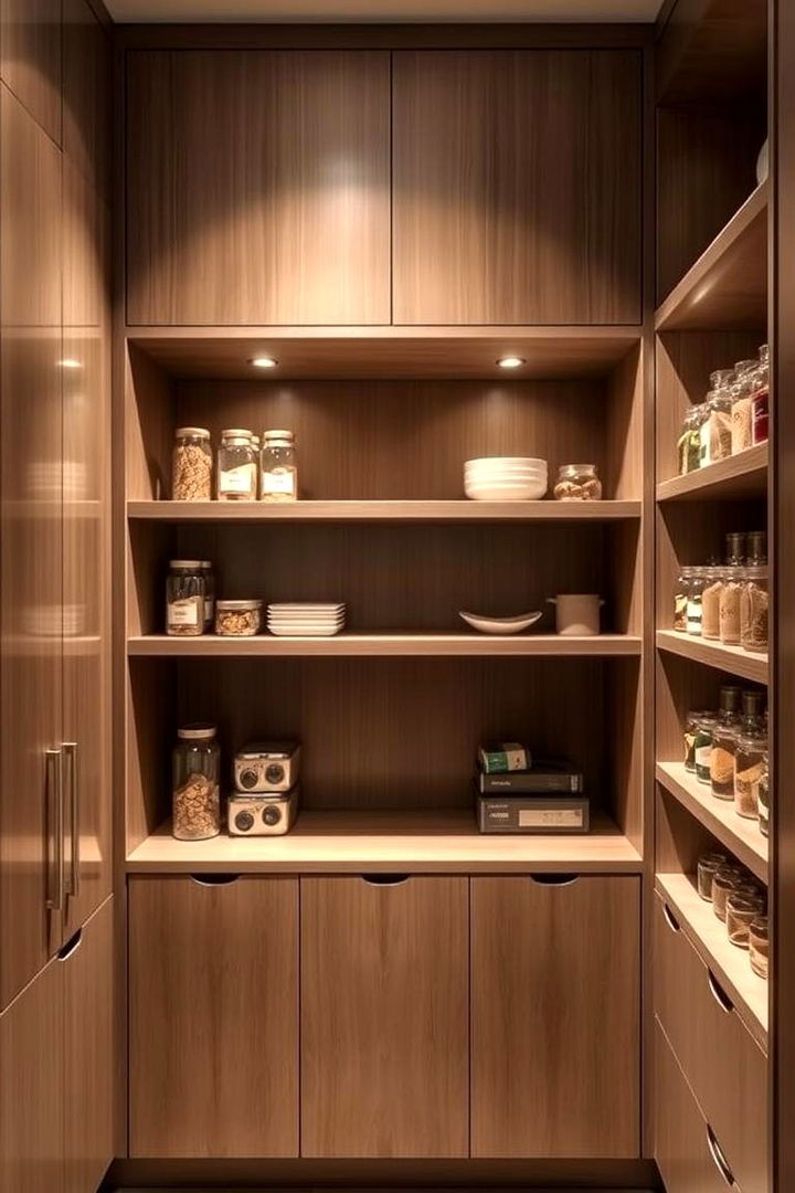 Recessed Back Shelving for Hidden Efficiency - 22 Pantry Shelving Ideas