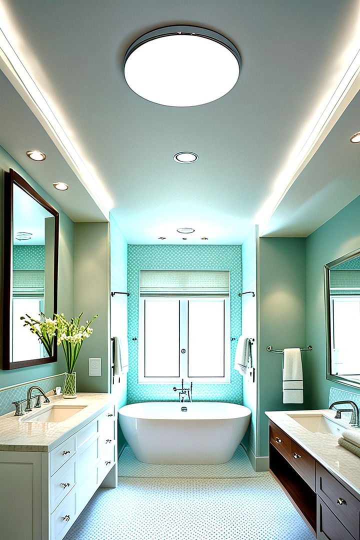 Recessed Ceiling Lighting - 22 Small Bathroom Lighting Ideas
