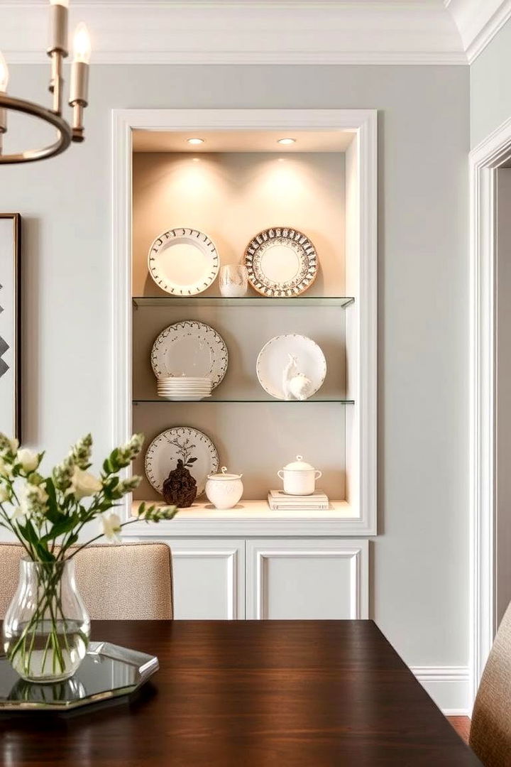 Recessed Display Niches - 22 Dining Room Storage Ideas