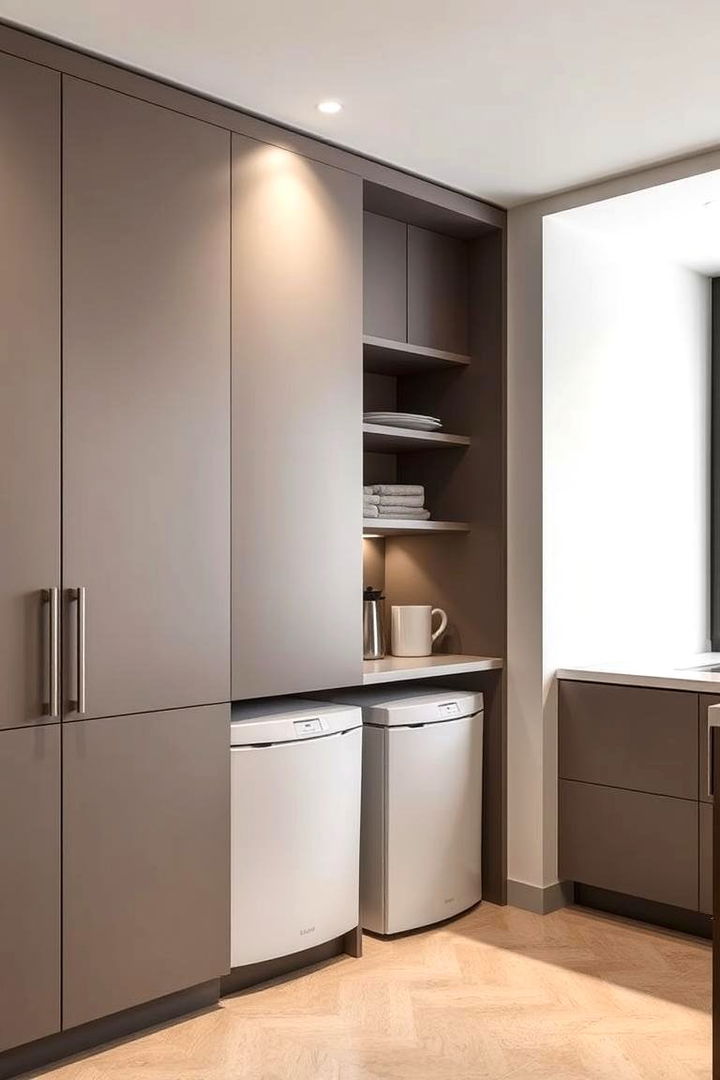 Recessed Wall Designs - 22 Garbage Can Storage Ideas