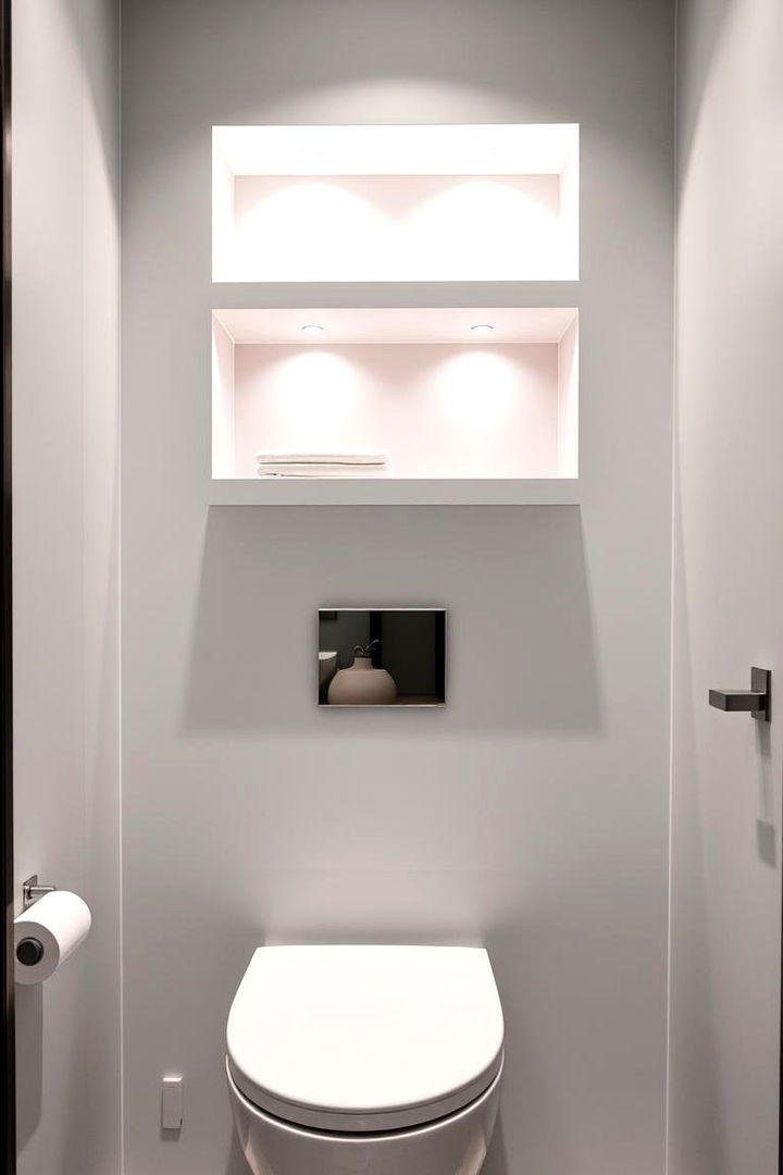 Recessed Wall Shelves - 22 Over Toilet Storage Ideas