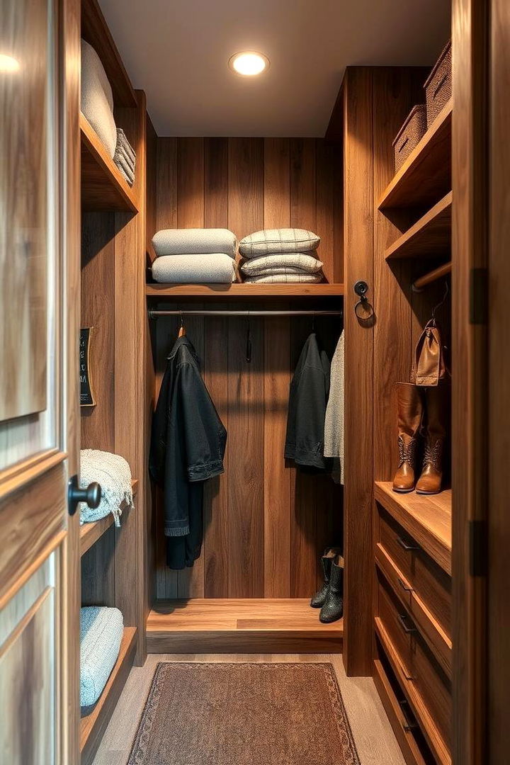 Reclaimed Barn Wood Accents - 22 Rustic Closet Ideas