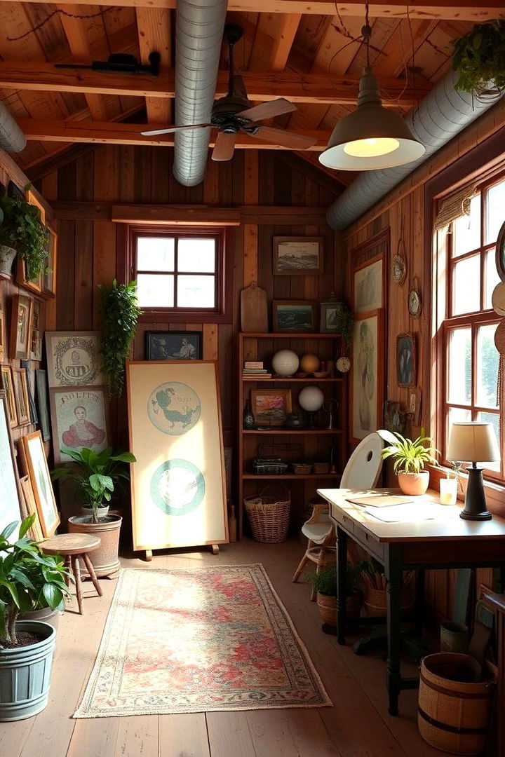 Reclaimed Material Decor - 22 Art Room Ideas