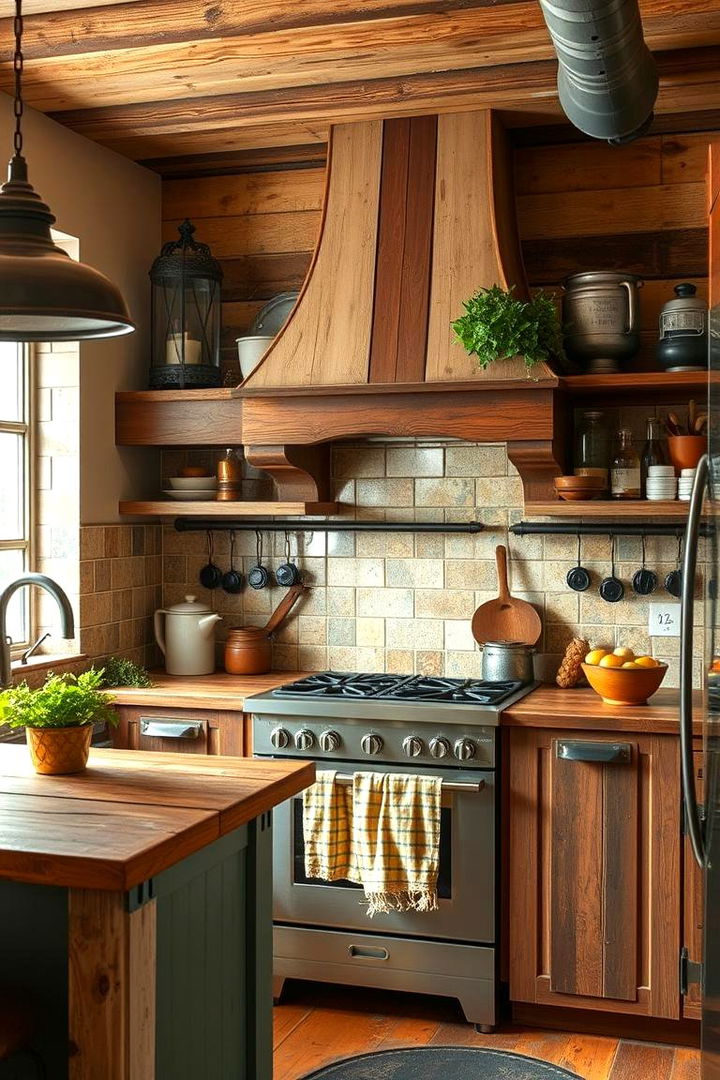 Reclaimed Material Elements - 22 Organic Kitchen Design Ideas
