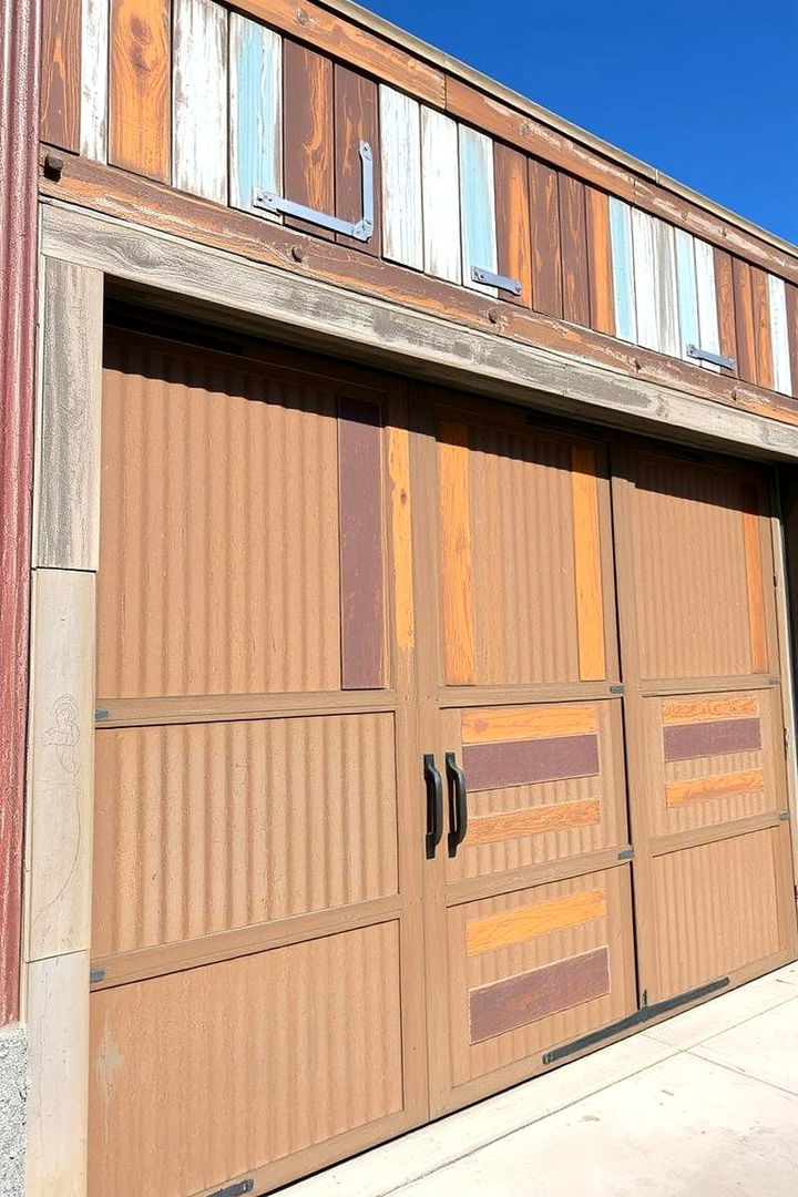 Reclaimed Material Garage Doors - 22 Green Garage Door Ideas