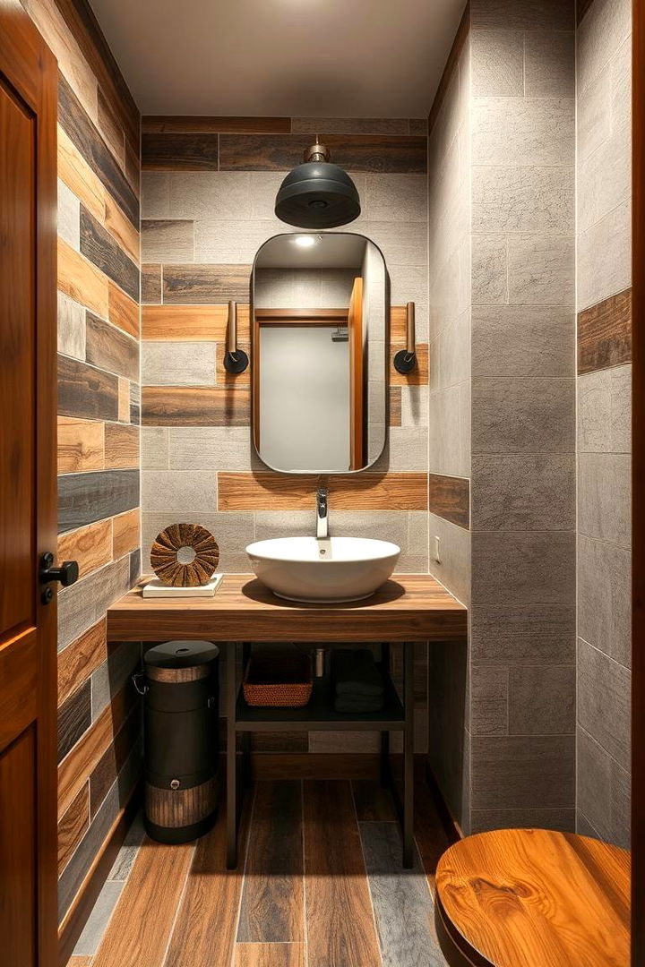 Reclaimed Materials as Centerpieces - 22 Industrial Bathroom Ideas