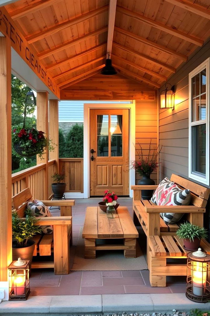 Reclaimed Pallet Designs - 22 Rustic Porch Ideas