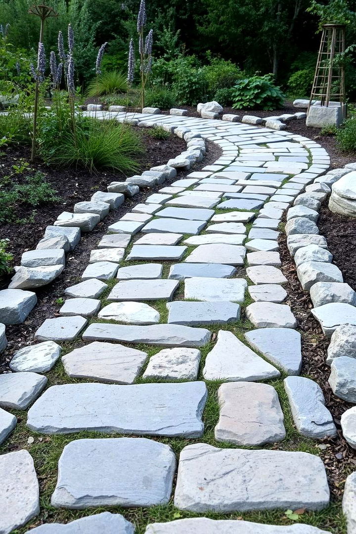 Reclaimed Stone Path - 22 Natural Walkway Ideas